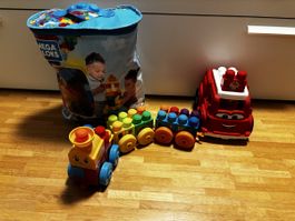 Lot de jouets Mega Bloks train et camion 80 pièces