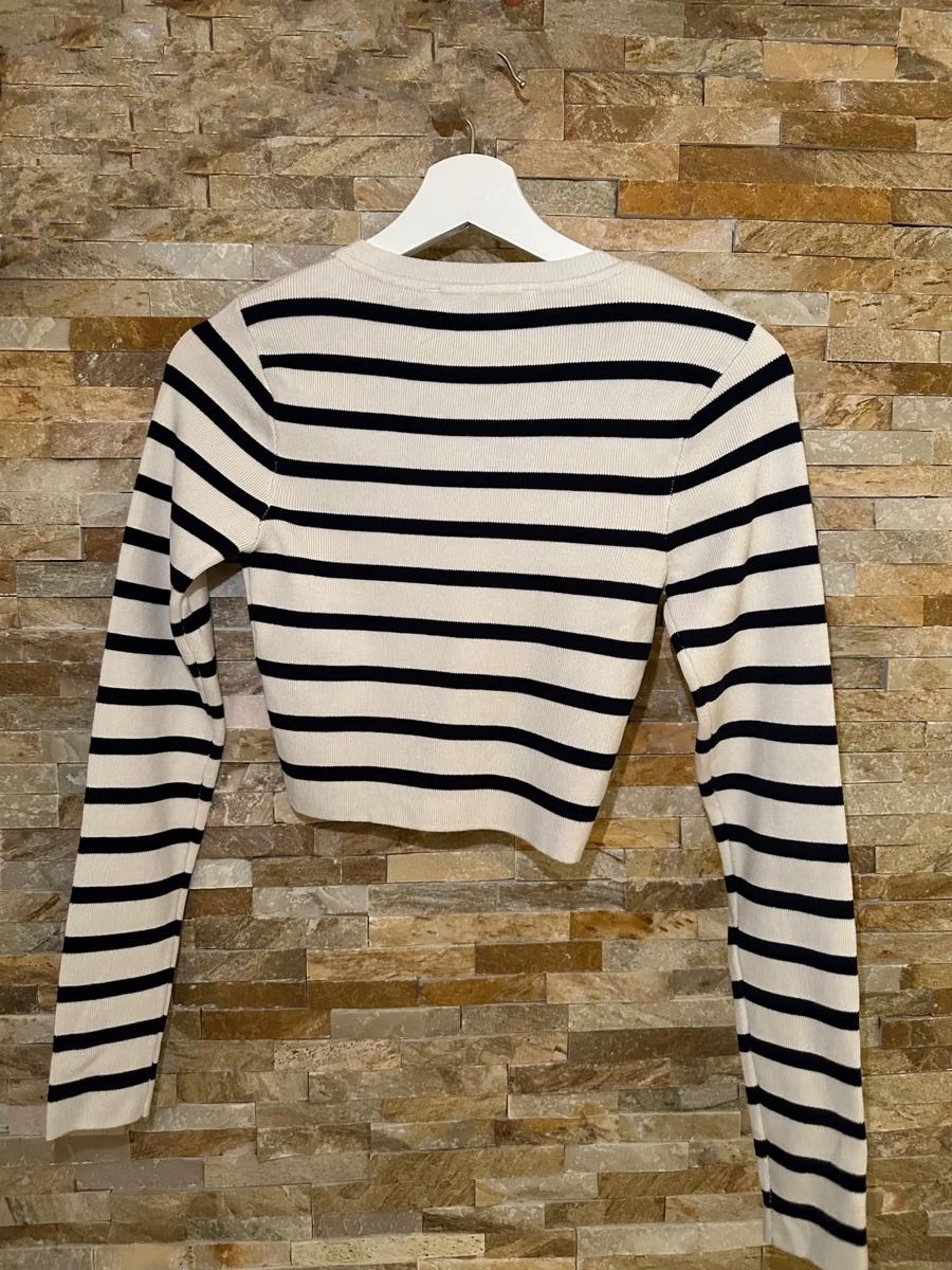 Zara Maglioni & Felpe: Zara Strickpullover, Crop, gestreift, Top Zustand, Gr. S – Usato da Oftringen venduto da siriushd 1