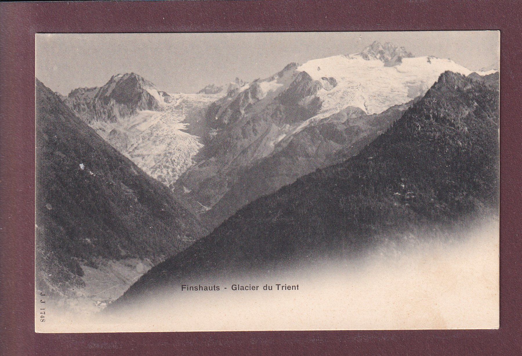 Ansichtskarten: FINHAUT - Glacier du Trient – Gebraucht aus Pully von nicecards