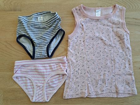 Süsses Unterwäsche Set, Unterhemd und Slips, Grösse 86/92