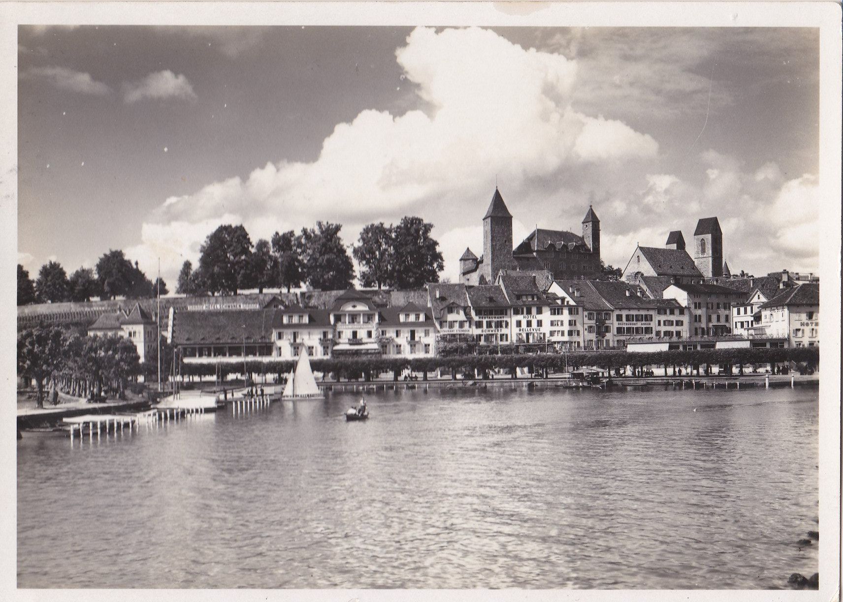 Ansichtskarten: Rapperswil Ansichtskarte 1945 – Gebraucht aus Neuenhof von