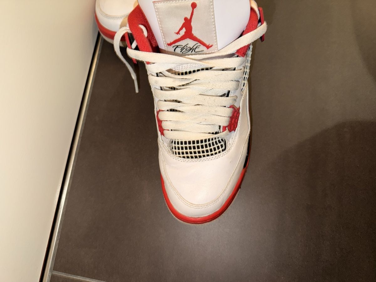 Jordan Herrenschuhe: Air Jordan 4 Red White Sneakers size 40 – Gebraucht aus Wabern von Teemuli 4