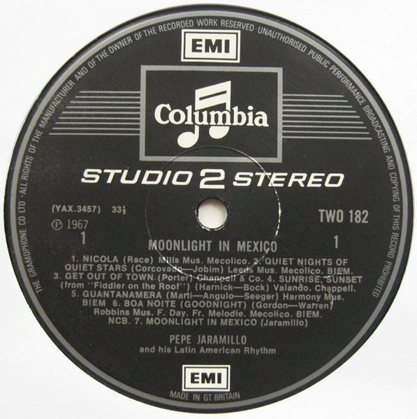 Schallplatten: Pepe Jaramillo Moonlight in Mexico NMLP – Gebraucht aus Genève von Cockattoo 1