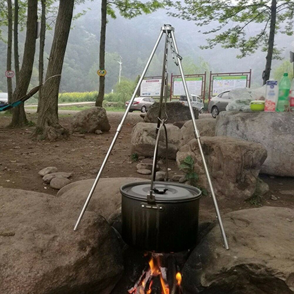 Treppiedi & Teste: Camping Lagerfeuer Stativ Tragbare – Nuovo (secondo la descrizione) da Kirchdorf AG venduto da Apost008