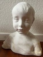 Ida Schaer-Krause: Kinderbüste aus Gips, 28 cm