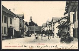 Schönenwerd, Strassenpartie mit Gasthau
