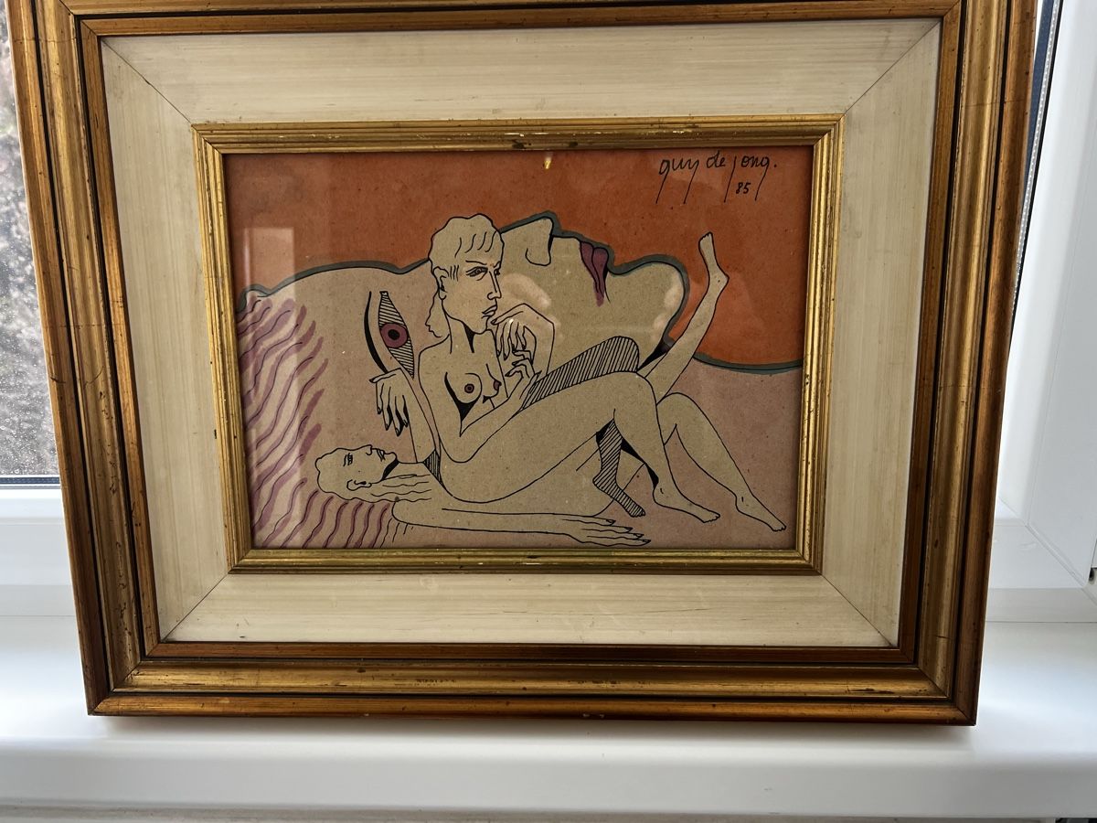 Dipinti: Original Aquarell Guy de Jong – Usato da Steinmaur venduto da Mandy.Steinbruch1953 2