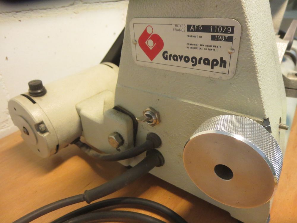 Stichel-Schleifmaschine - Gravograph AF 5 (Gebraucht) in Wolfhalden für ...