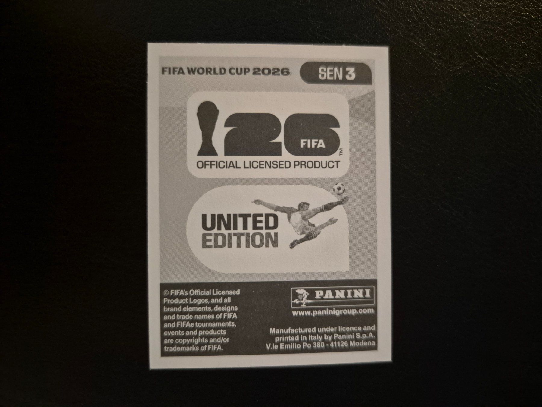 Panini Carte collezionabili: Panini WM 26 SEN 3 – Nuovo (secondo la descrizione) da Rorschacherberg venduto da AJ3108 1