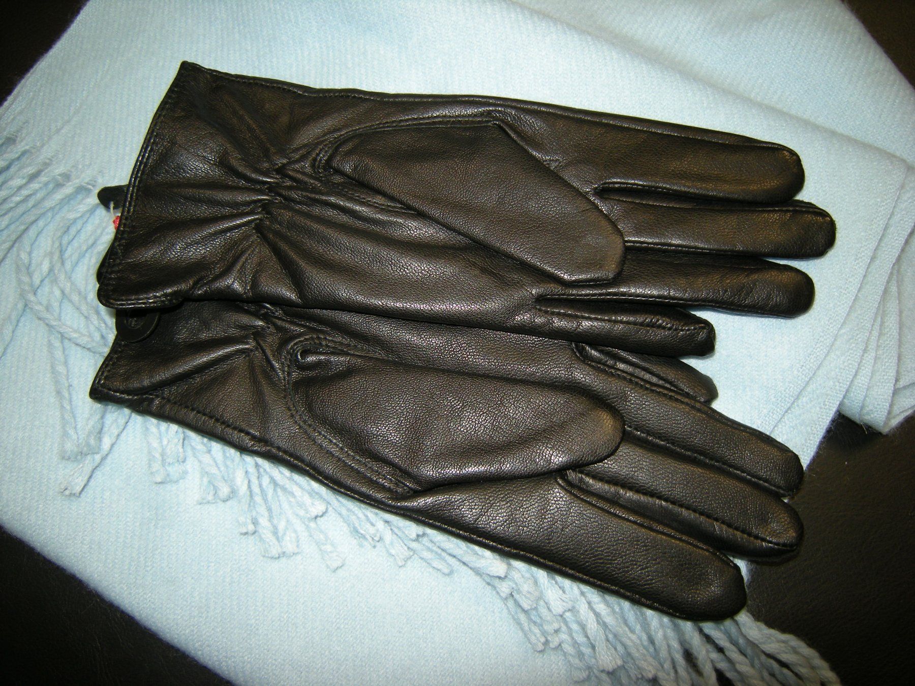 Gants & mitaines : Echt Glatt Leder Handschuhe Gr. S / M schwarz – Neuf avec emballage d'origine à Holziken par Rupe 1