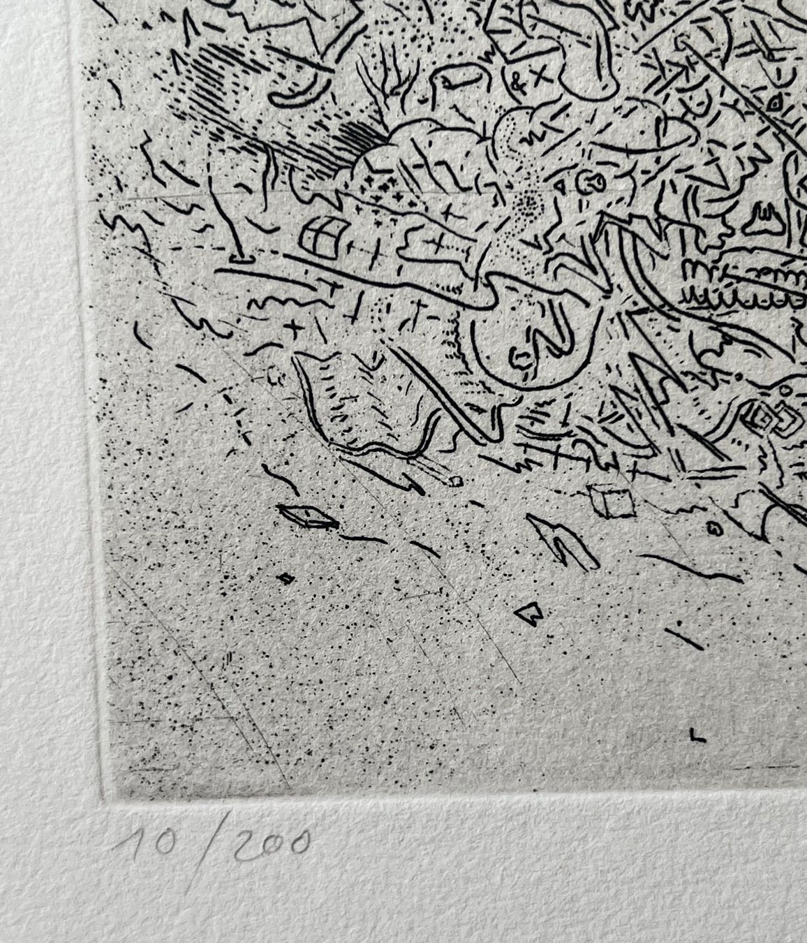 Dipinti: Markus Raetz Original- Radierung Gnuusch 1971 signiert – Usato da Adliswil venduto da bilderboerse-zuerich 3