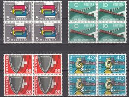 SBK 328 - 331 im 4er-Block postfrisch