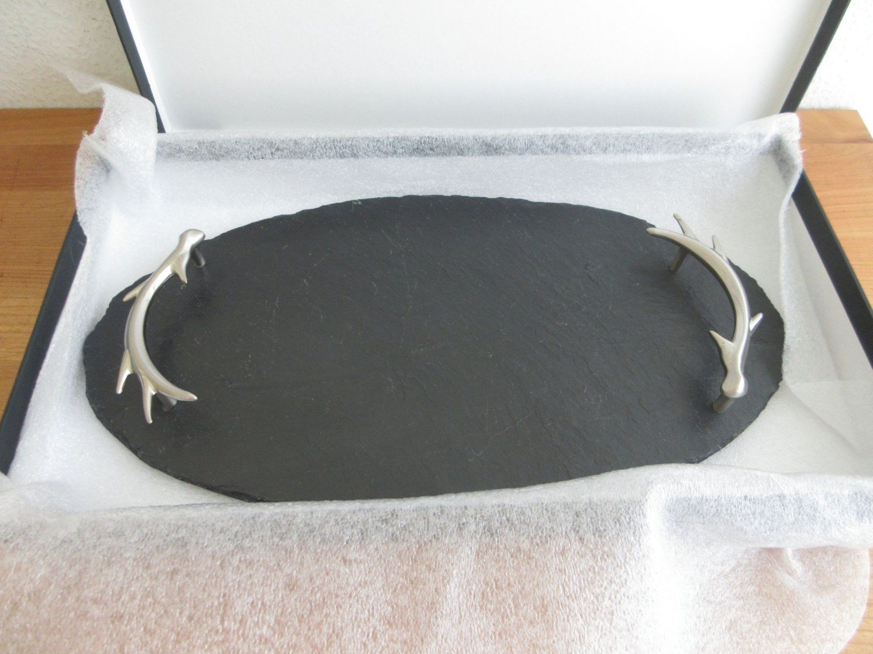 Piatti di portata: Schiefer-Serviertablett, oval, Slate Company – Usato da Binningen venduto da Oldfashion 1