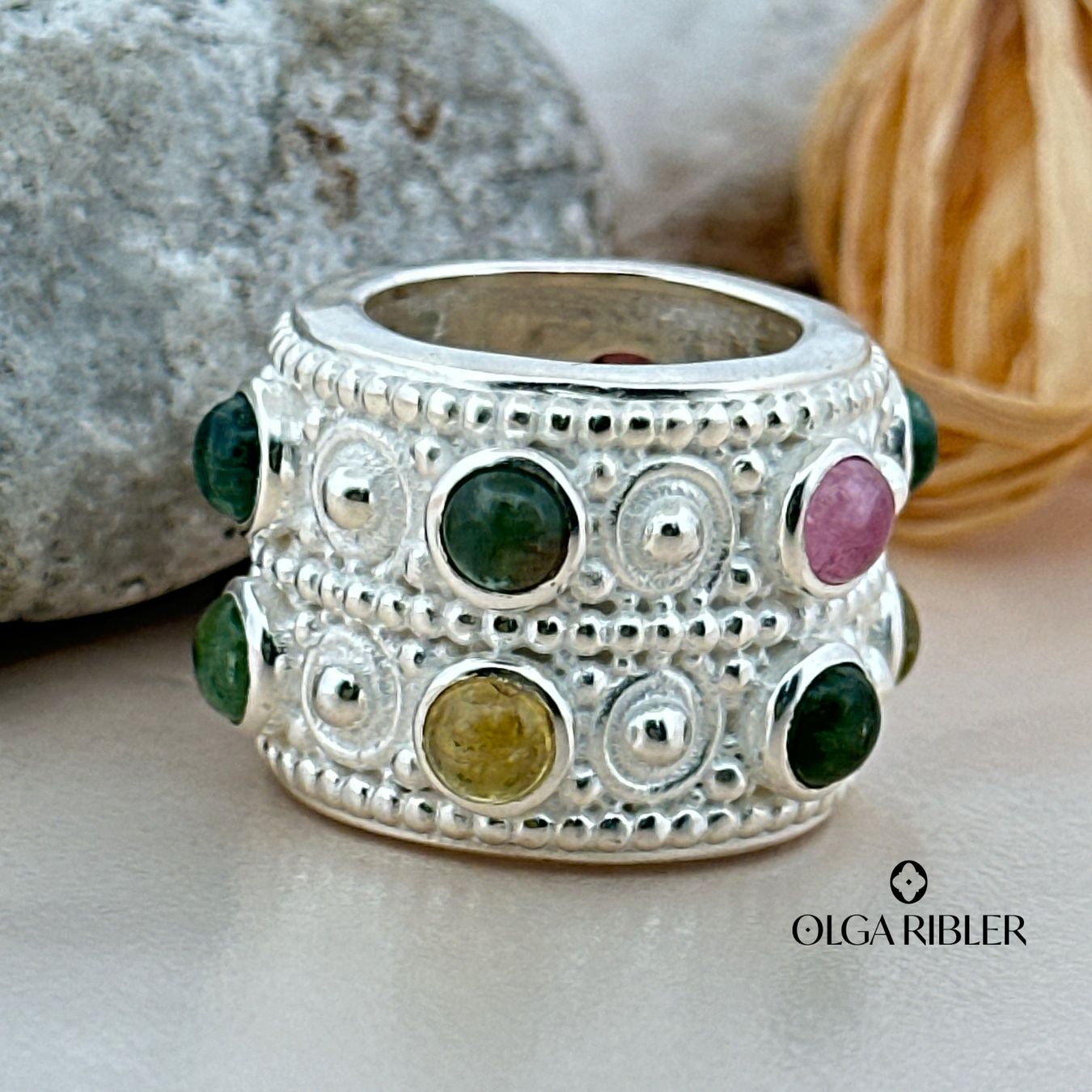 Olga Ribler Anelli: Statement Ring Multi Turmalin Ringgrösse 54 – Nuovo (secondo la descrizione) da Luzern venduto da Schmuckoutlet 4