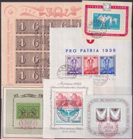 1936-1981, 36 Sonderblocks, meist fehlerfreie Qualität!