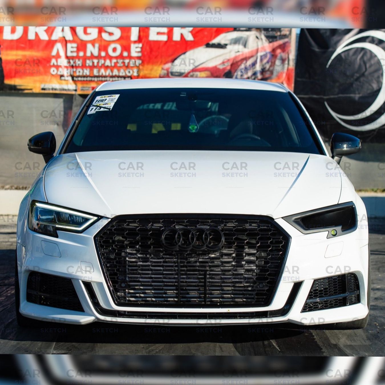 Fari: Audi RS3/S3/A3 8V FL Scheinwerfer-Lufthutze LED – Nuovo (secondo la descrizione) da Dietikon venduto da CarSketch 4