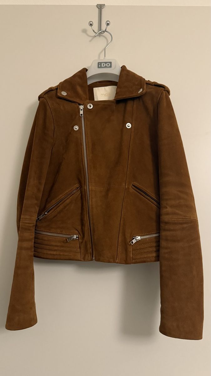 Maje Giacche: Maje Lederjacke Velours Gr. 36 – Nuovo (secondo la descrizione) da Zürich venduto da car_9vrr 3