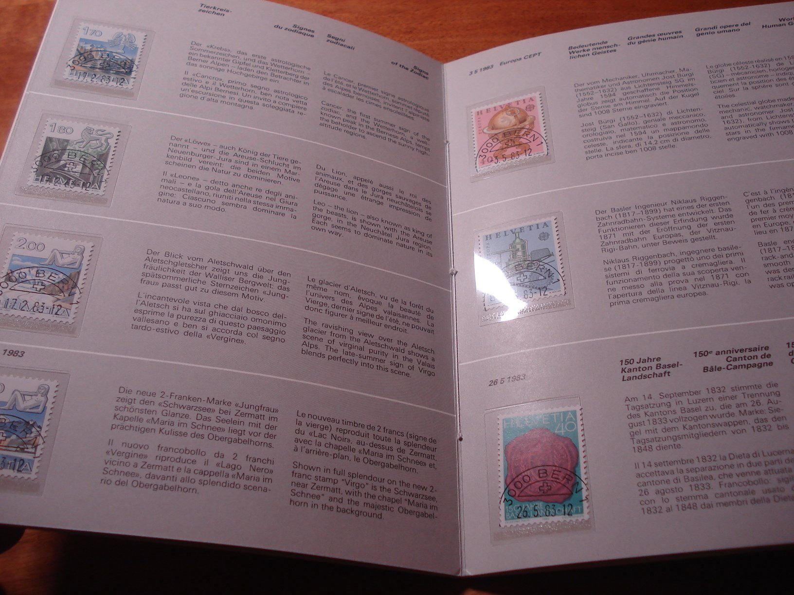 Tutti i francobolli: Jahrbuch Schweiz 1983, ET-o – Usato da Niederwil AG venduto da morostahu 2