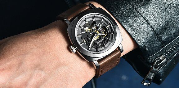 Uhren: Herren Lederarmband Automatikuhr – Neu und originalverpackt aus Châtelaine von topshop.switzerland 7