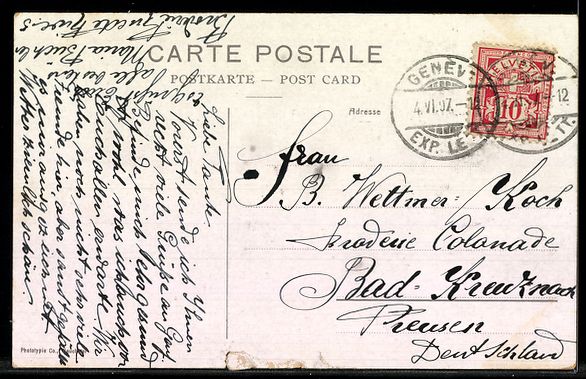Cartes postales: AK Genève, La nuit – D'occasion à Berlin par bartko-reher 1