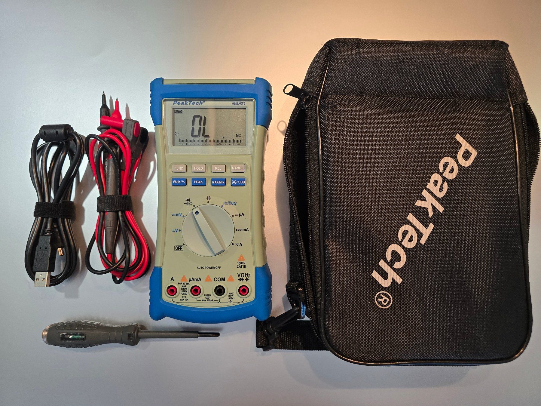Mesurer: Multimeter Peaktech 3430, neu, komplett, NP 130.- – Neuf (Voir description) à Azmoos par johanoes 1
