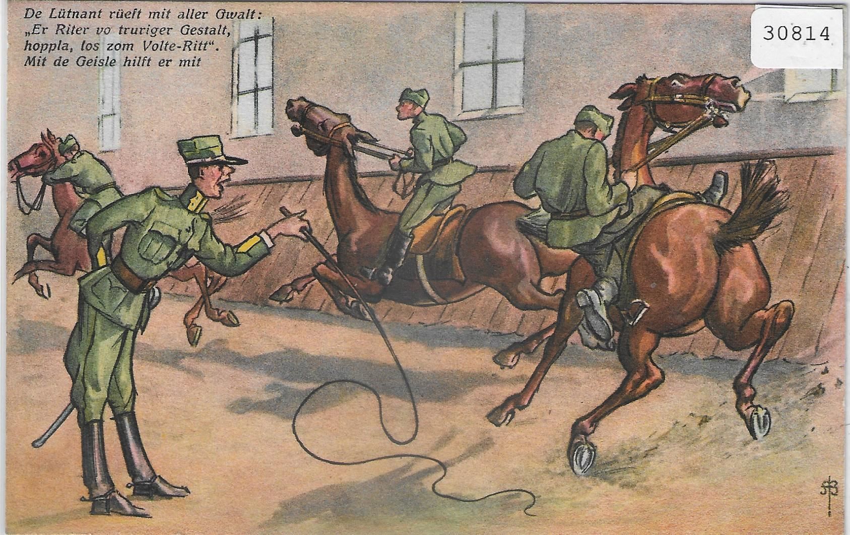 Cartoline postali: Armee Suisse - Humor - Kavalerie – Usato da Ettingen venduto da Kartenplanet