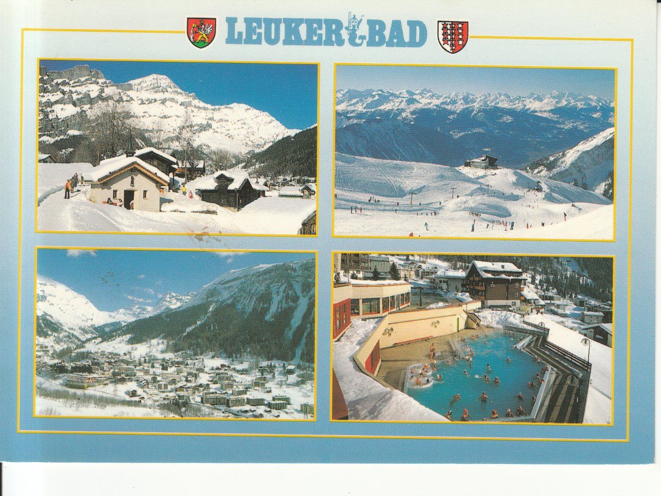 Cartoline postali: Leukerbad 1990 – Usato da Bürglen TG venduto da StampGraf
