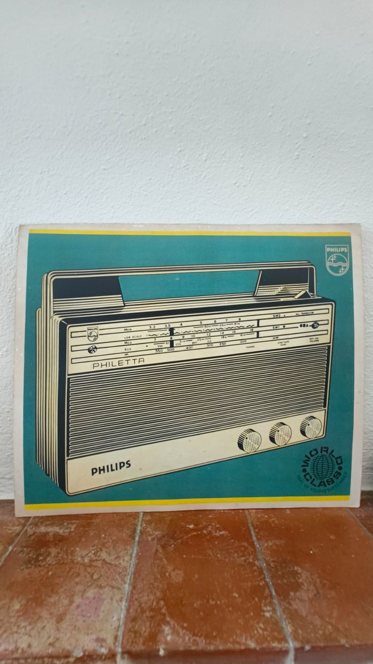 Foto & Immagini: Vintage Philips Radio poster – Usato da Pedrinate venduto da Abitandmore