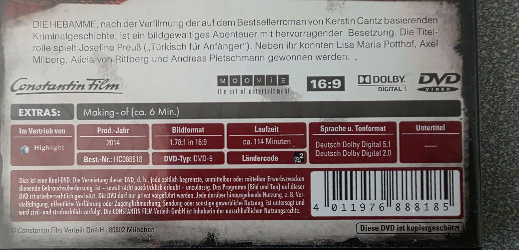 Tutti i DVDs: DVD  Die Hebamme – Usato da Oetwil am See venduto da fineli2 1