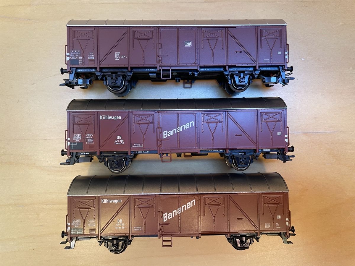 Märklin Trains électriques: 3 Märklin gedeckte Güterwagen DB – D'occasion à Rickenbach ZH par u2540 1