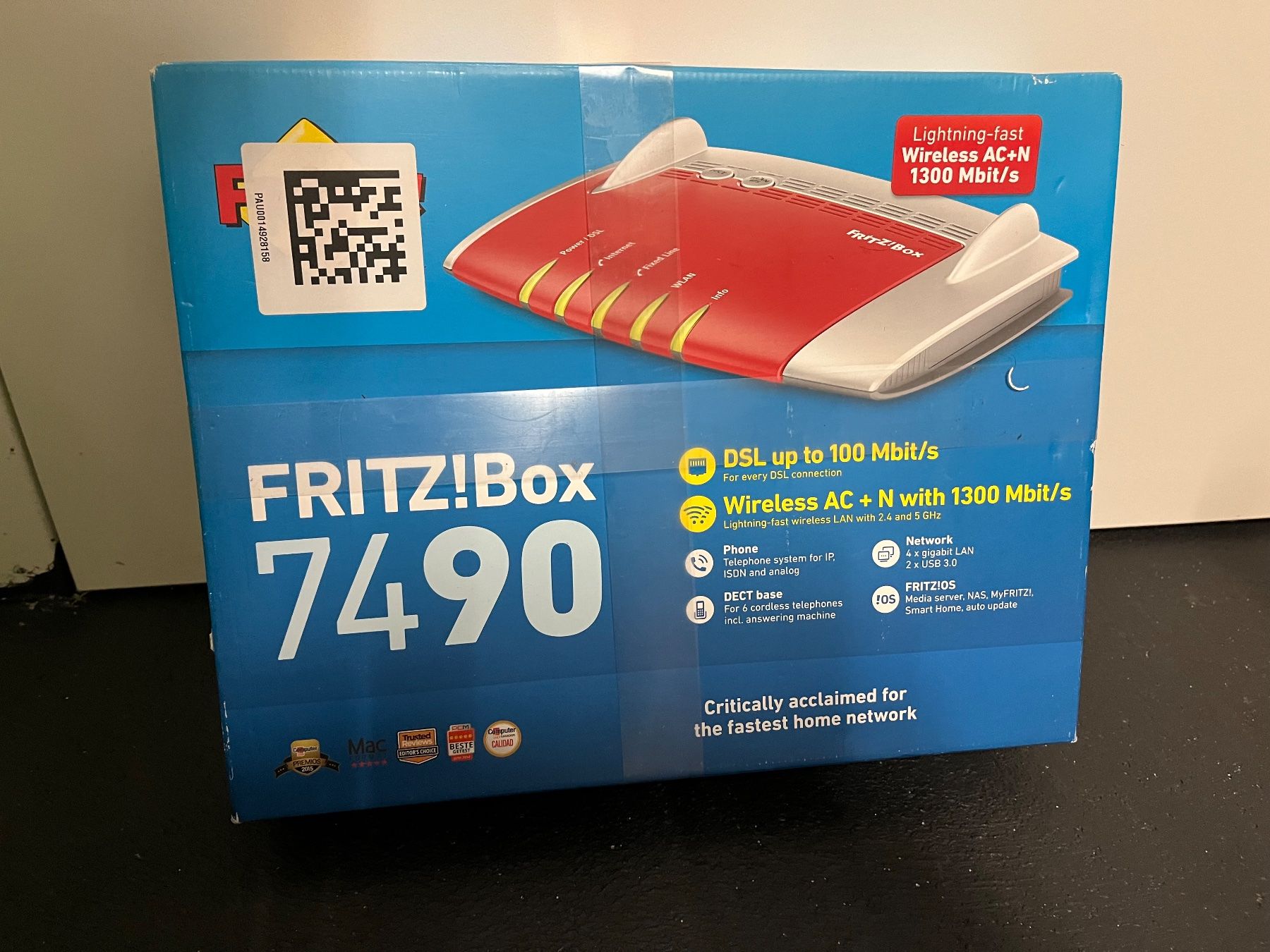 Fritz Modem & Router: Fritzbox 7490 WLAN-Box (NEU) – Nuovo (secondo la descrizione) da Birr venduto da ibanez01