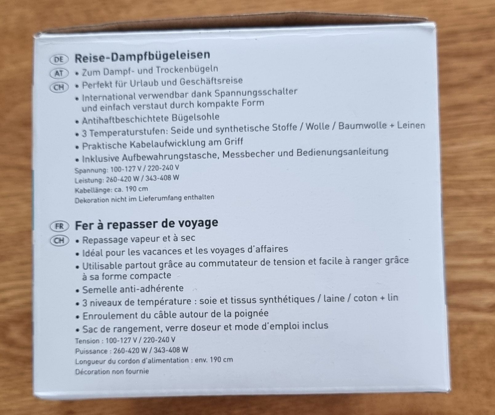 SilverCrest Bügeleisen: Silver Crest  Reise-Dampfbügeleisen – Neu und originalverpackt aus Frauenfeld von Bleeddragon 2