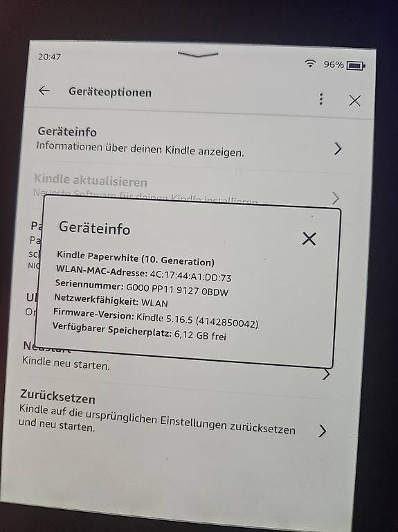 Amazon Tablettes PC: Kindle whitepaper 10.Generation – D'occasion à Lanzenneunforn par tra_9kst
