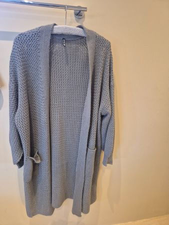 Strickmantel grau, Gr. XL