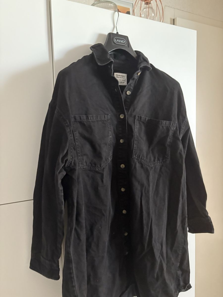 Pull&Bear Camicie: Chemise longue noire taille pull&Bear – Usato da Pully venduto da kaba07 1