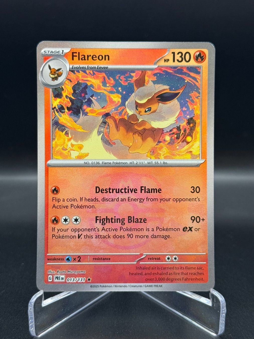 Pokémon Cartes à collectionner: Flareon (xPRE 013) - Master Ball Holo – D'occasion à Birmensdorf ZH par SnorlaxMail
