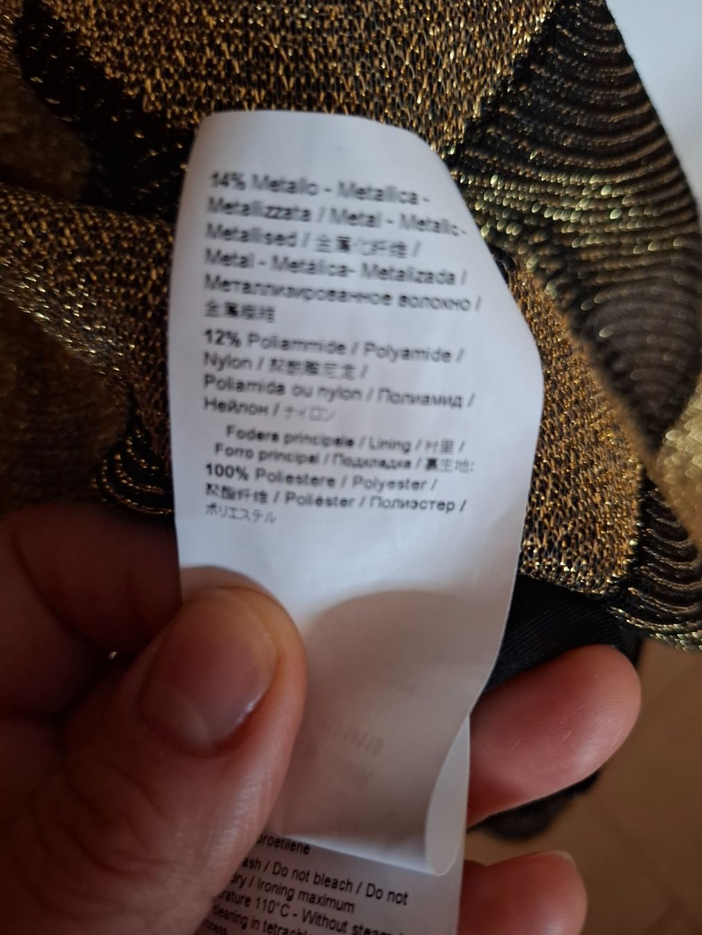 Missoni Vestiti: Robe Missoni taille S, dorée et noire – Usato da Echallens venduto da dianitas 6