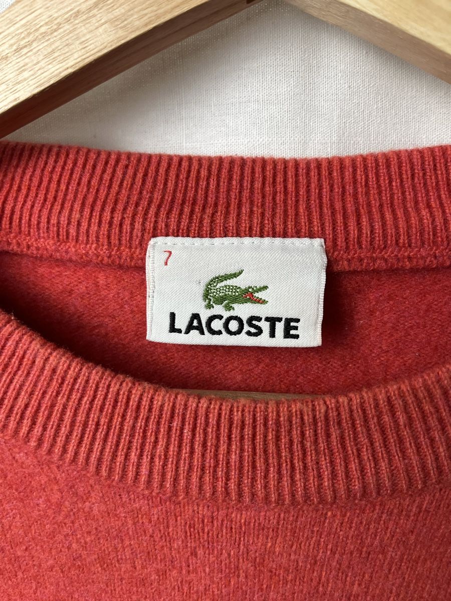 Lacoste Maglioni & Felpe: Pull Lacoste rouge vintage – Nuovo (secondo la descrizione) da Les Avanchets venduto da lunedeneige.shop 2