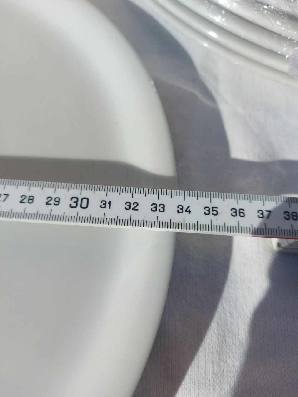 Piatti: Pizzateller ; 34cm Teller, Essteller,  21 Stk, Weiss – Nuovo e nell'imballaggio originale da Rheinau venduto da profitronic.shop 5
