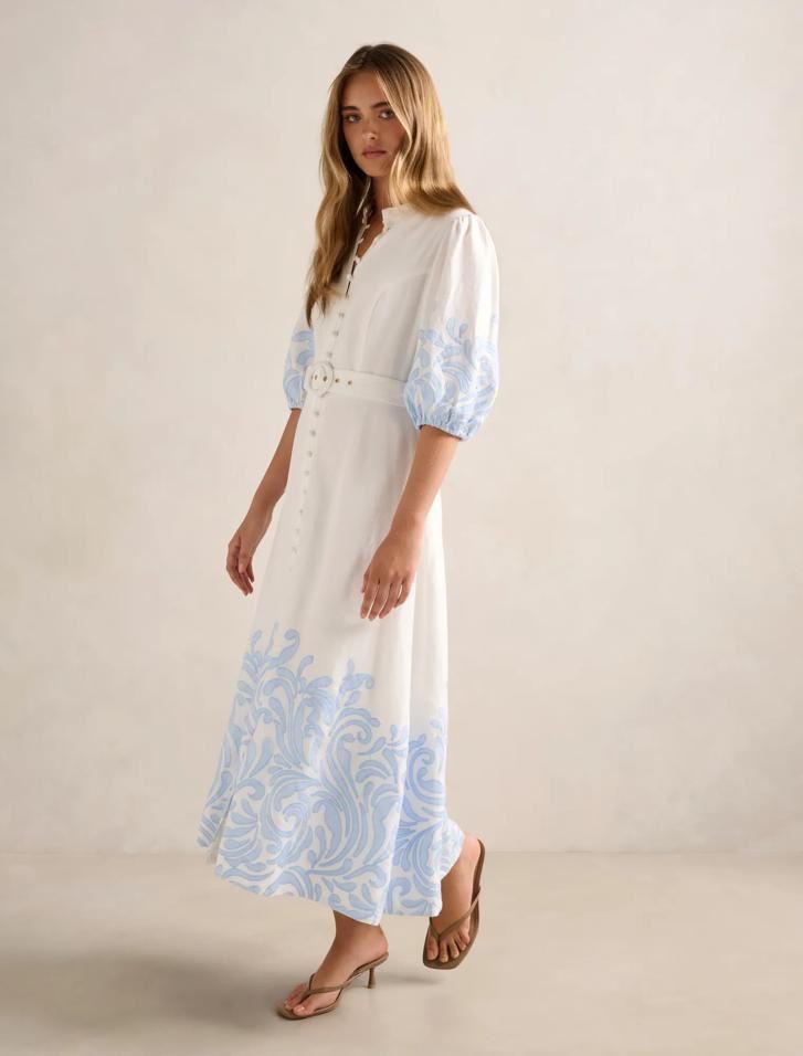 Vestiti: Ever New Linen Midi Dress – Nuovo (secondo la descrizione) da St.Josefen venduto da lop_lh8d 4