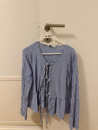 Stradivarius Bluse gestreift, Gr. M, Sommer Look