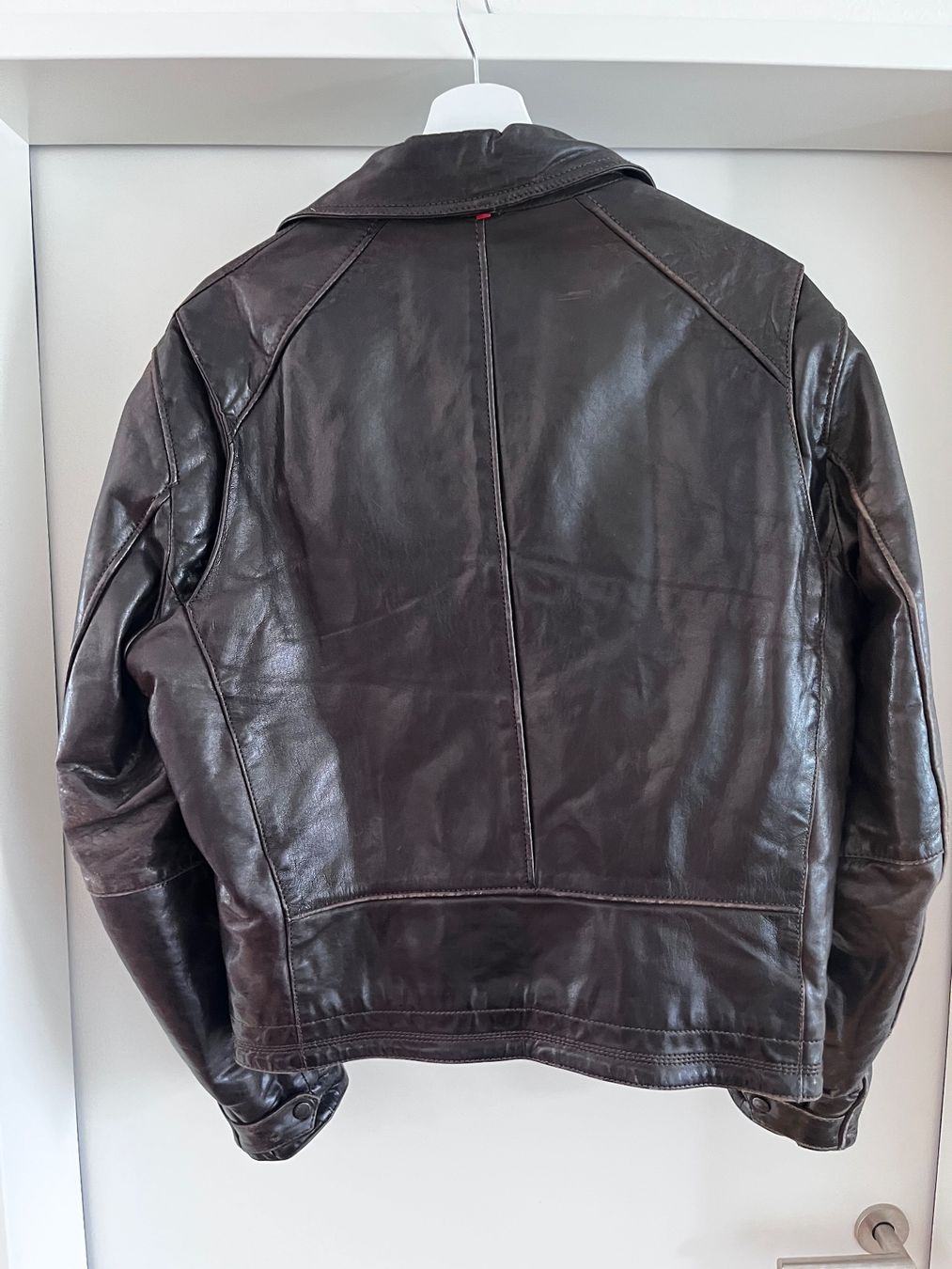 Strellson Vestes: Strellson Lederjacke Dunkelbraun – D'occasion à Zürich par 2nddreamz 1