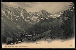 Mürren, Dorf mit Berg- und Gletscherkul