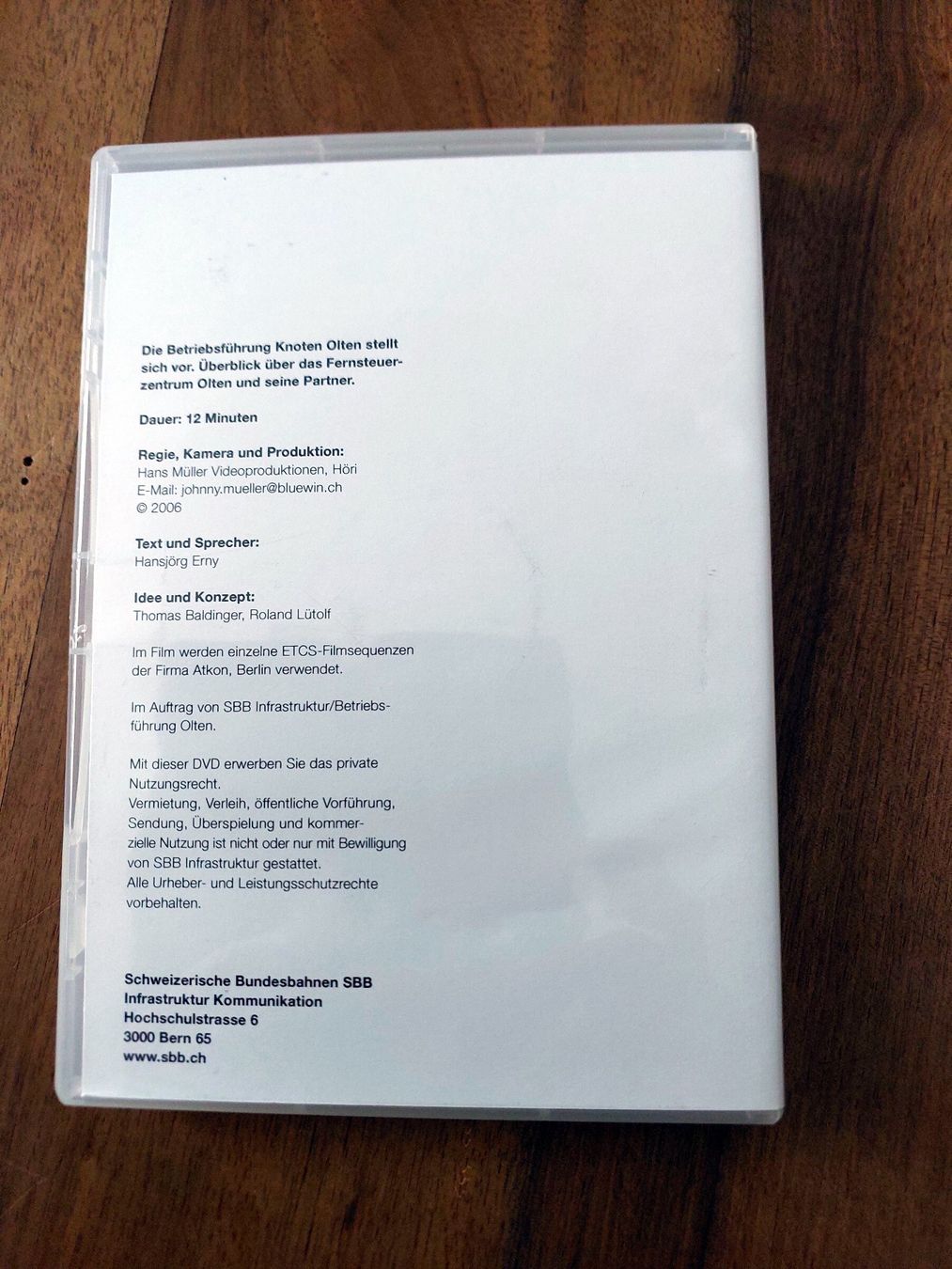 Tutti i DVDs: SBB Olten Drehscheibe der Schweiz - DVD – Usato da Schönenwerd venduto da Steidi 2