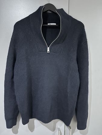 Herren Pullover mit Zipper (Half-Zip) — Zara Grösse M