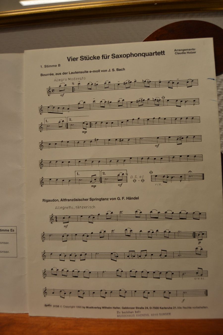Libri: Vier Stücke für Saxophonquartett – Usato da Büron venduto da Lizali 2
