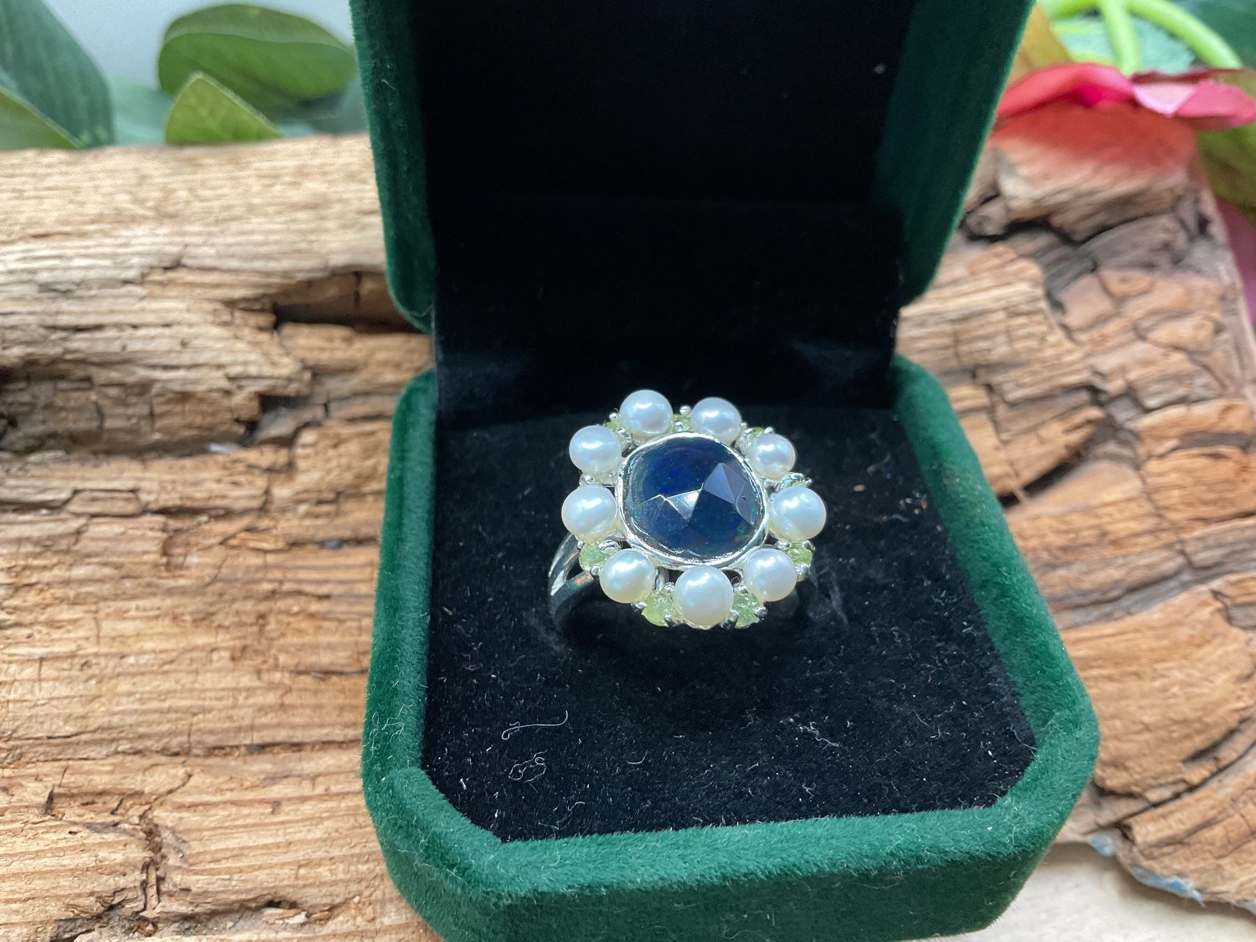 Anelli: Silberring mit Opal und Perlen. Gr.55 – Nuovo (secondo la descrizione) da luzern venduto da Alpendorf1 5