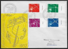 B60) 309-312, Nachrichtenwesen Illustrierter FDC mit Tabs LP