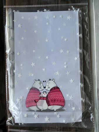 10 Geschenkbeutel Eisbären mit Verschluss neu. Für Guetzlis.