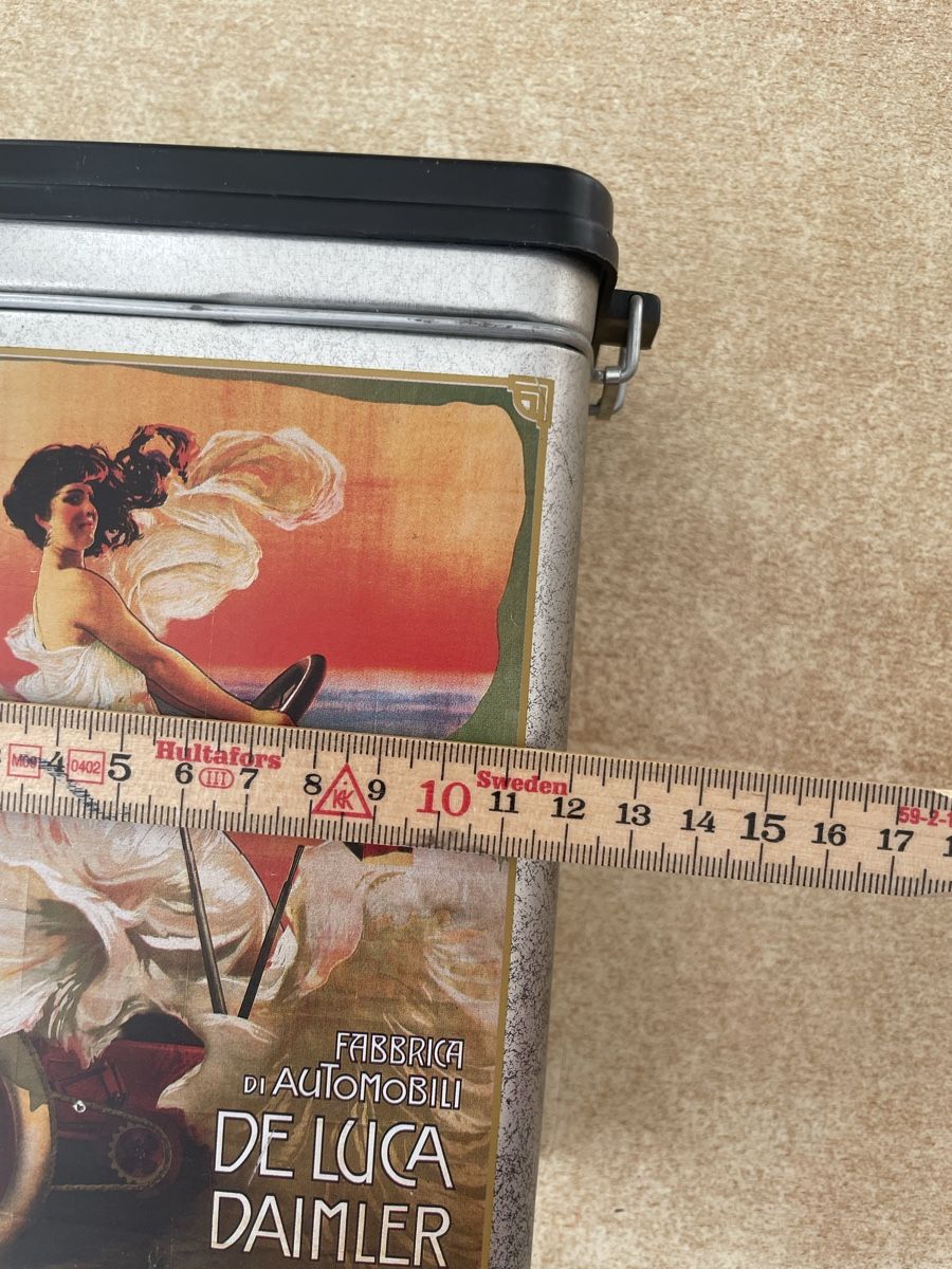 Zuccheriere: Vintage Dose mit De Luca Daimler Motiv – Usato da Samedan venduto da GPZ1100 4